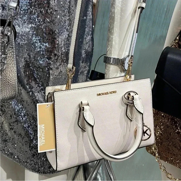 Michael Kors Sheila Small Center Zip Satchel Shoulder Crossbody - Picture 13 of 16